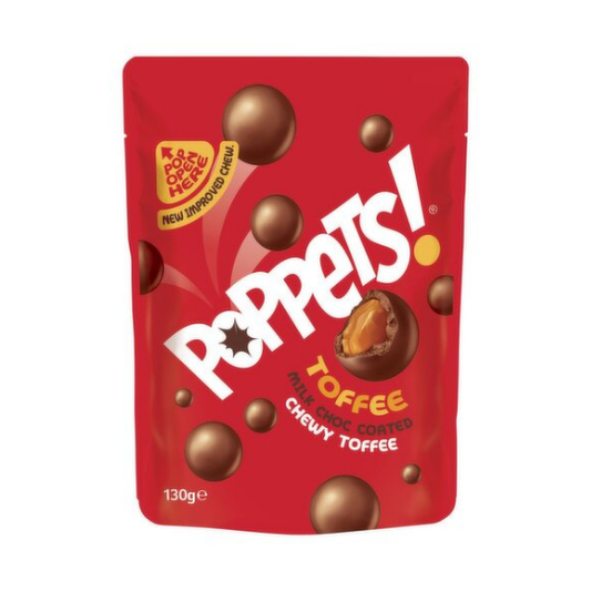 Poppets Chocolate Toffee Pouch (130 g)