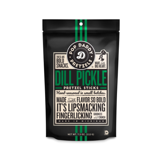 Pop Daddy Dill Pickle Seasoned Pretzels