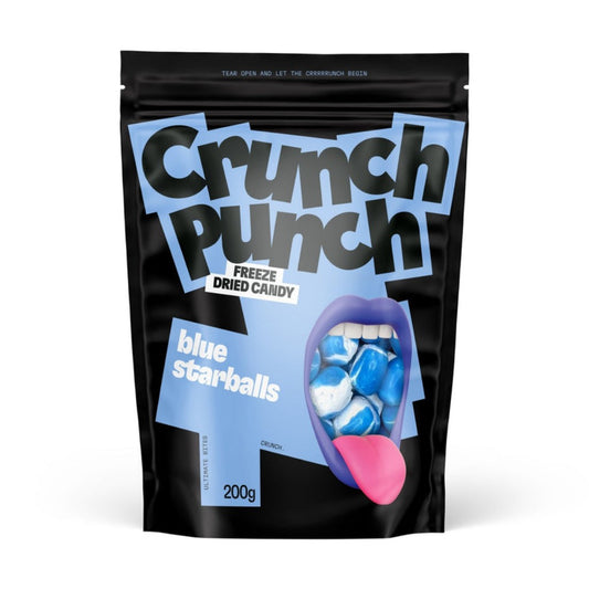 FREEZE DRIED CANDY Crunch Punch Blue Starballs 200g