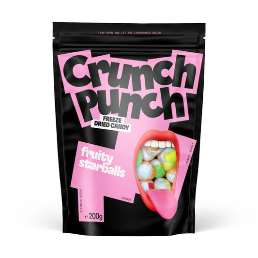 FREEZE DRIED CANDY Crunch Punch Fruity Starballs 200g