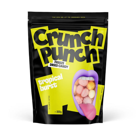 FREEZE DRIED CANDY. Sour Punch Tropical Twists 200g