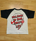 Sweet Boutique Baseball T Shirt Black & White