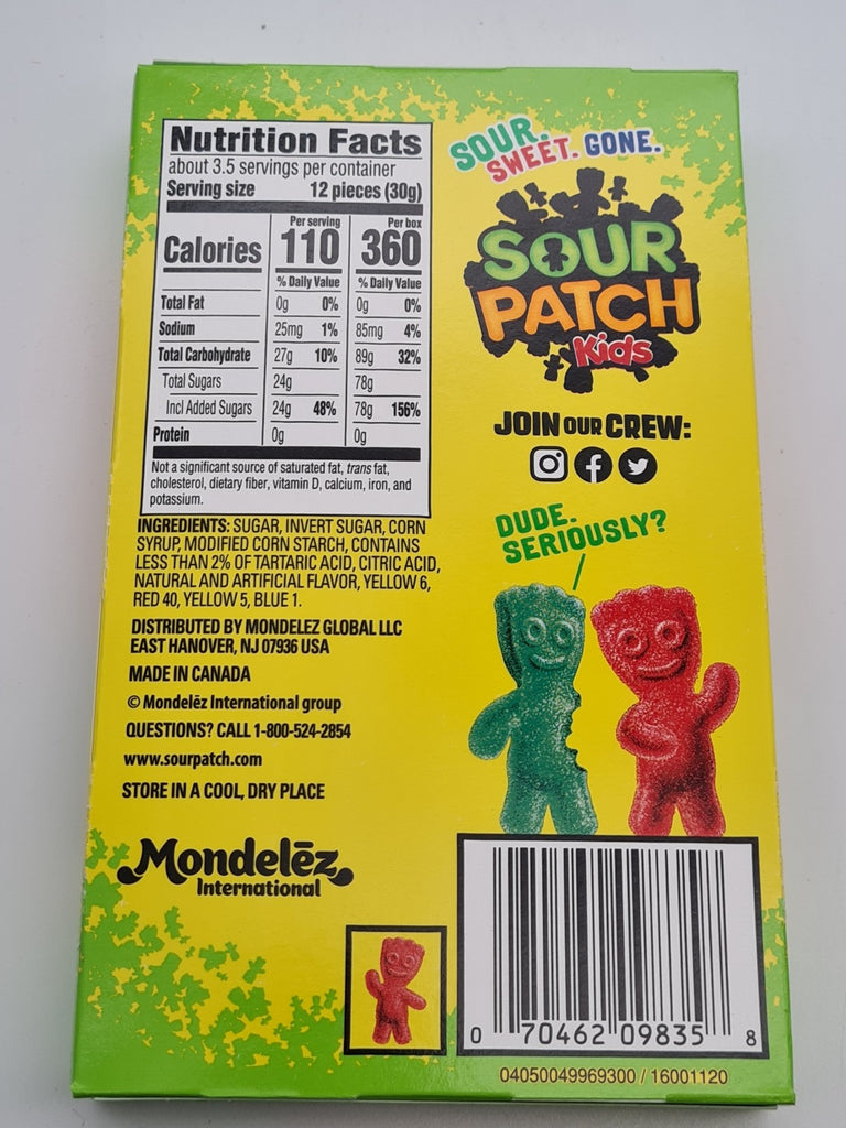 Sour Patch Kids Theatre Box 99g