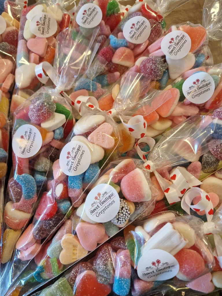 Yellow Personalised Sticker Bags, Party bags